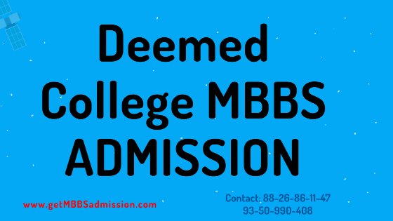 Deemed College MBBS Admission