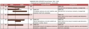 NRI quota MBBS admission 2022 Tamil Nadu Round 2