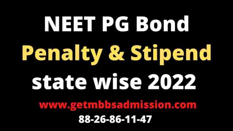 NEET PG Bond state wise 2024
