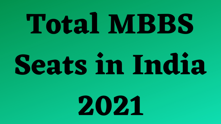 Total MBBS seats in India