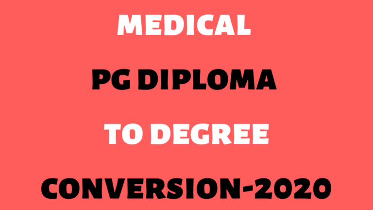 medical pg diploma to degree conversion