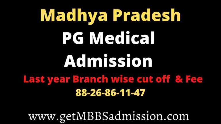 Madhya Pradesh PG medical Admission counselling 2023