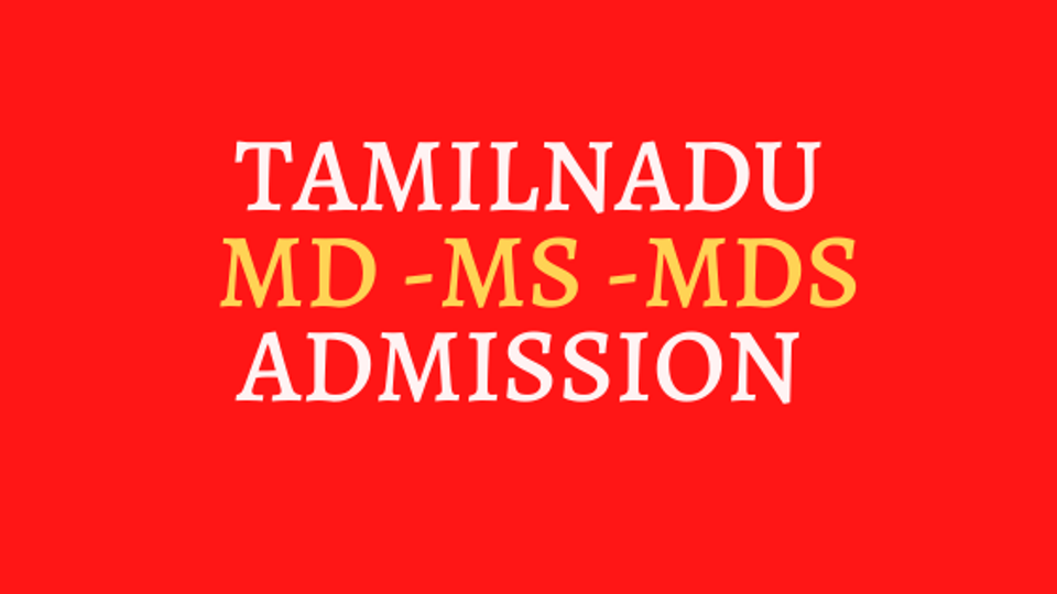 Tamil Nadu PG Medical Admission 2024