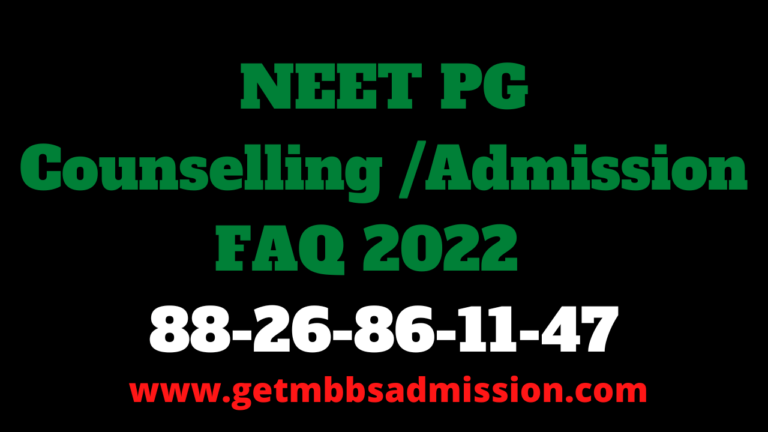 NEET PG Counselling FAQ 2024