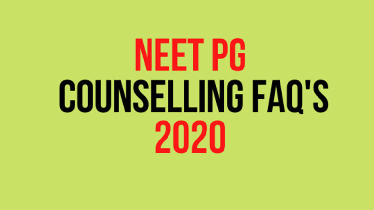 neet pg counselling faq