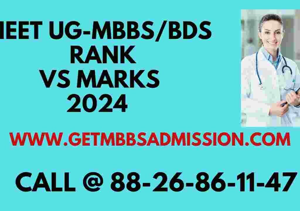 NEET UG Rank Vs Marks 2024