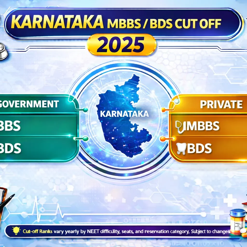 Karnataka MBBS BDS Cut off 2025