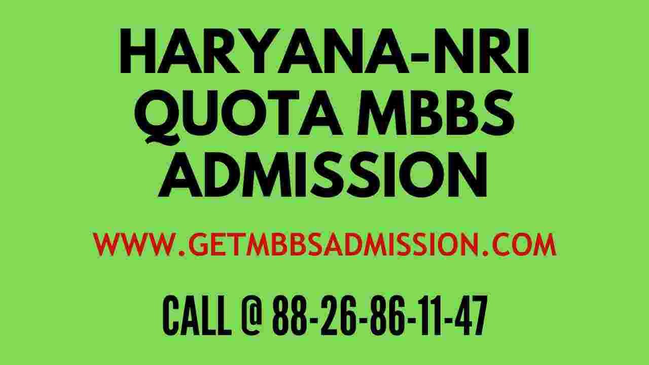 NRI QUOTA MBBS ADMISSION HARYANA