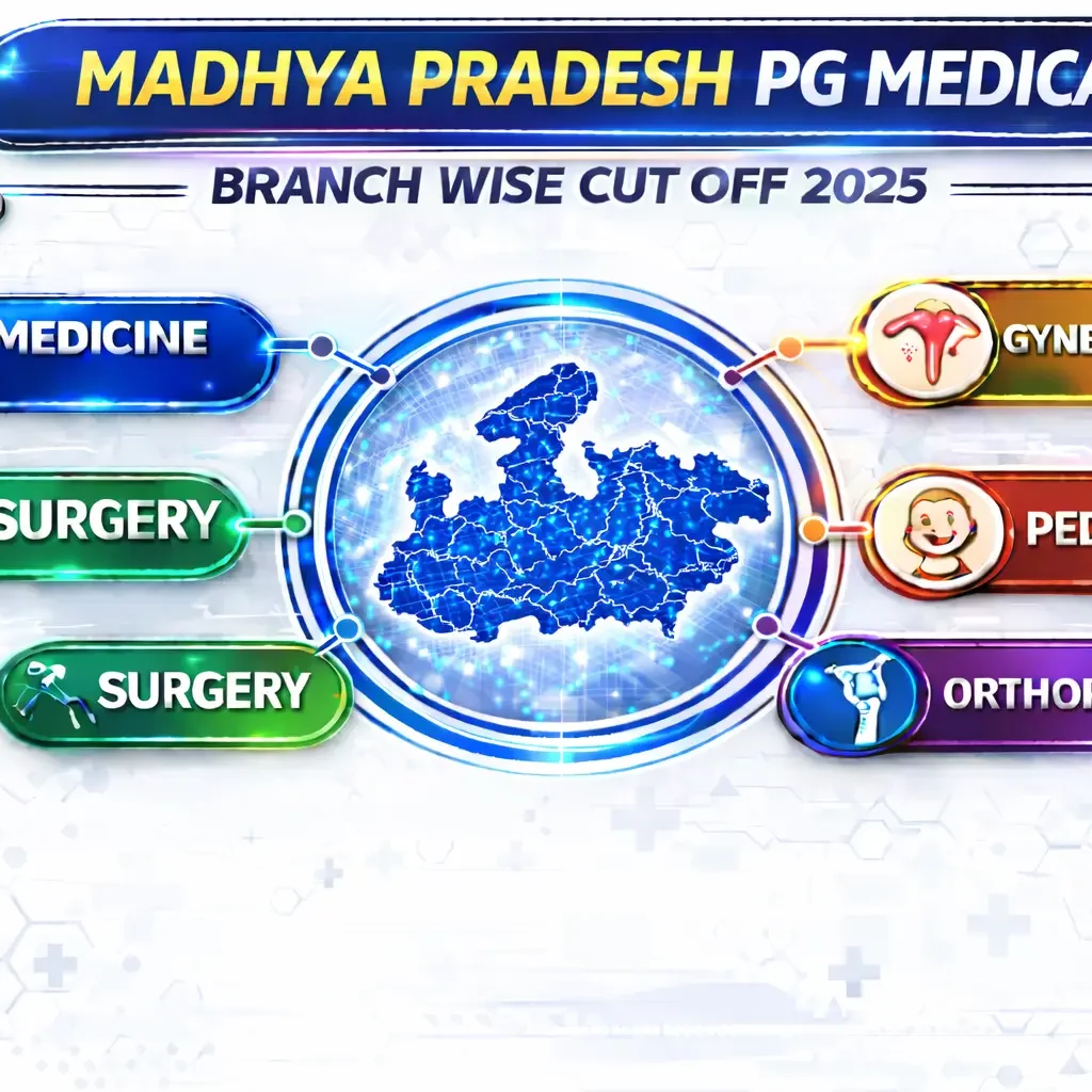 Madhya Pradesh PG Medical Branch wise Cut Off 2025