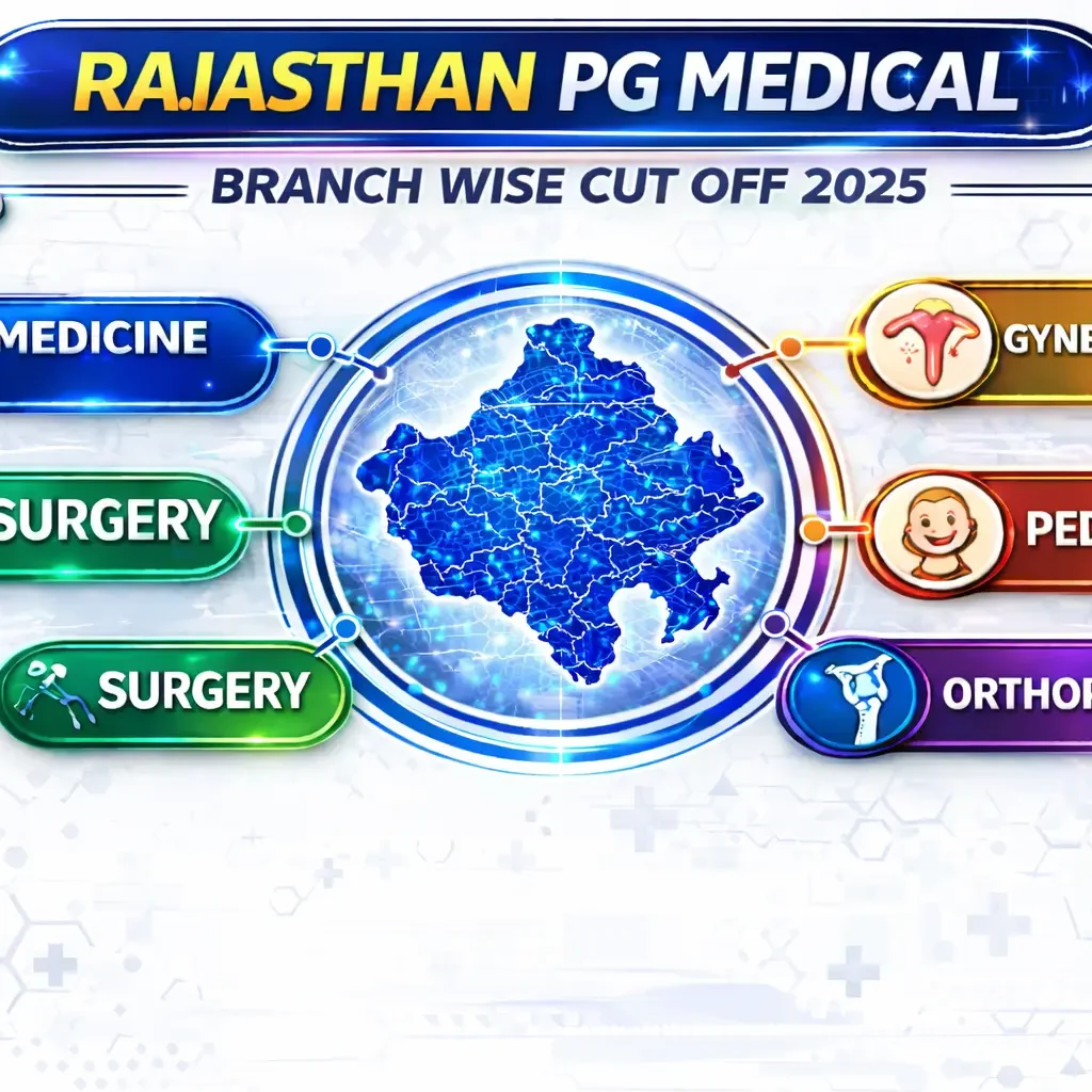 Rajasthan PG Medical Branch wise Cut Off 2025