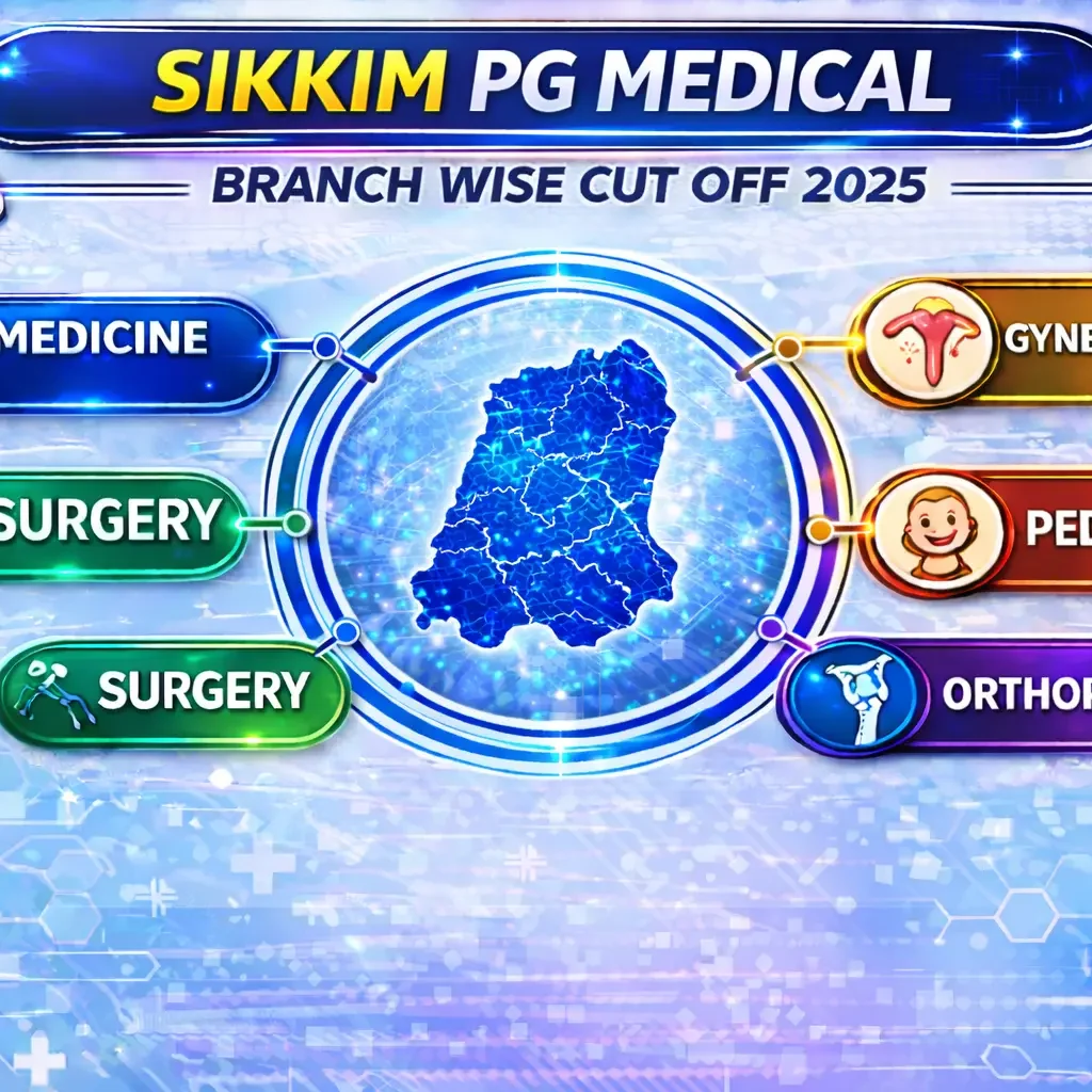 Sikkim PG Medical Branch wise Cut Off 2025