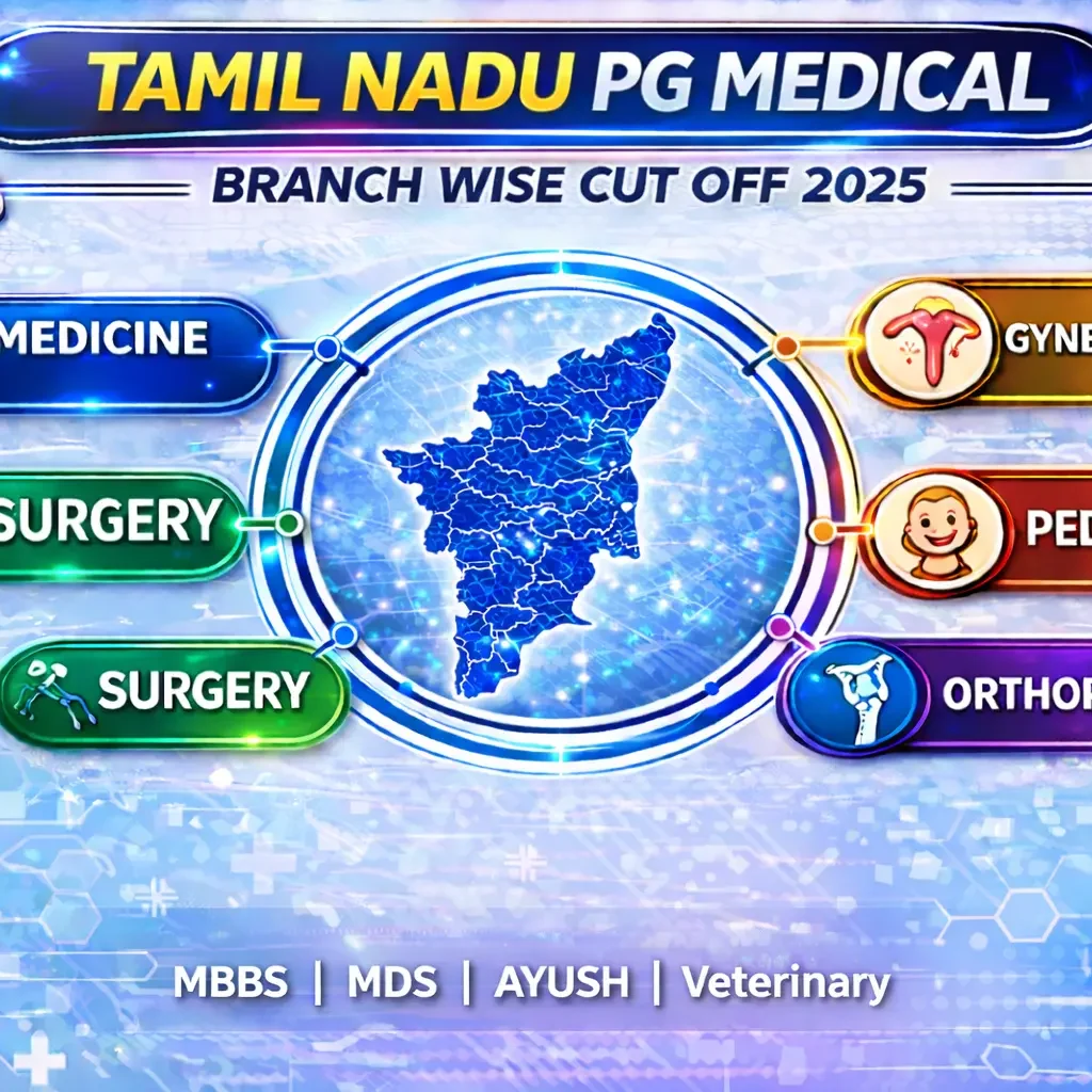 Tamil Nadu PG Medical Branch wise Cut Off 2025