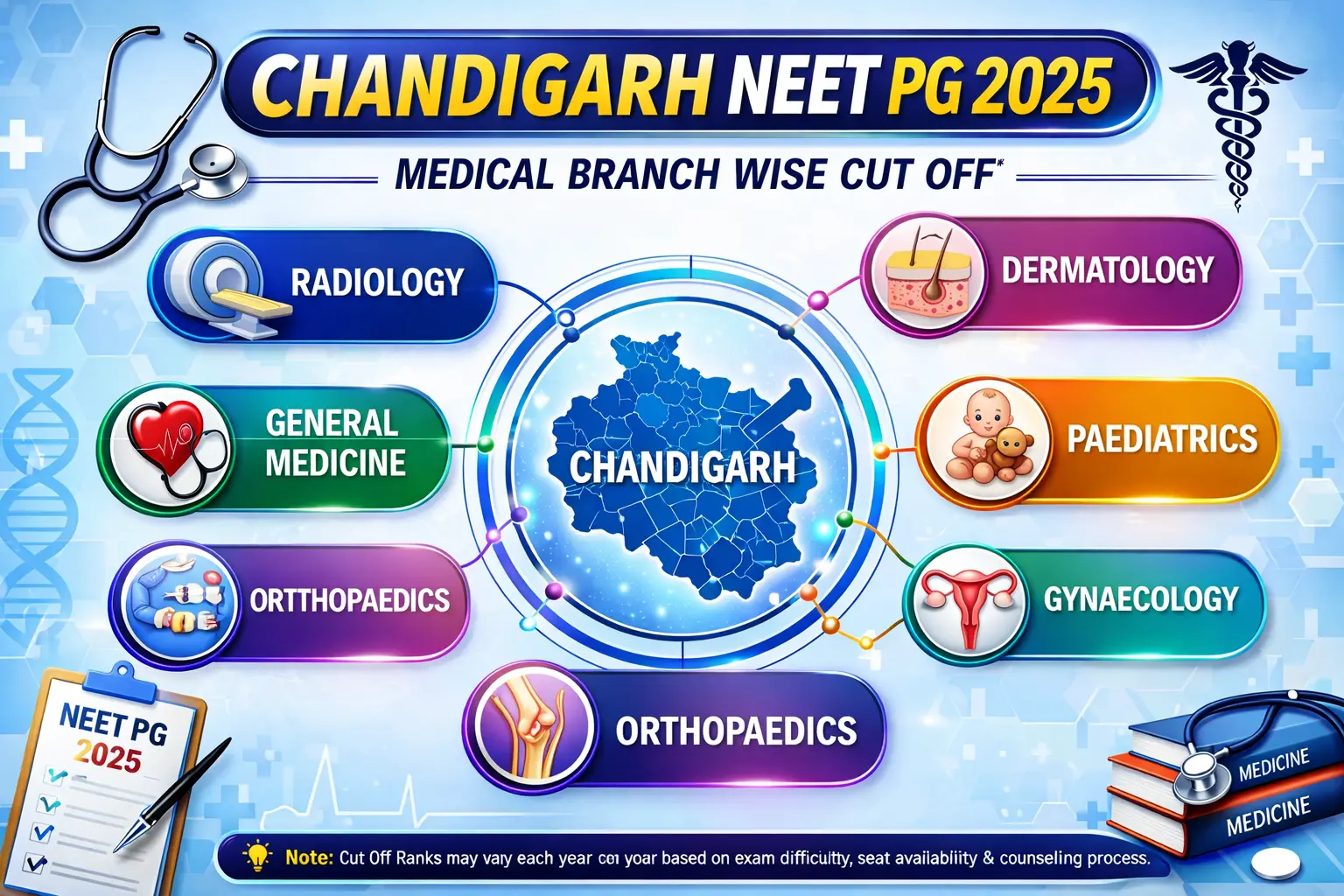 chandigarh NEET pg 2025 branch wise cut off
