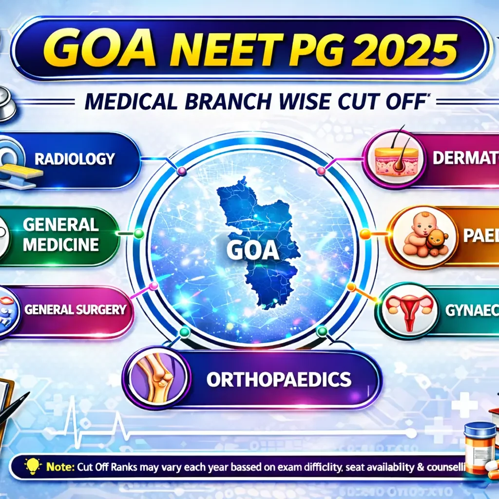 GOA PG medical Branch wise Cut Off 2025
