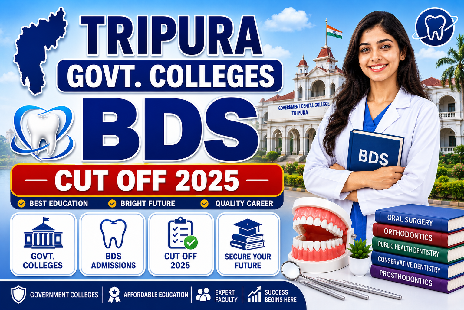 Tripura Govt. Colleges BDS Cut Off 2025