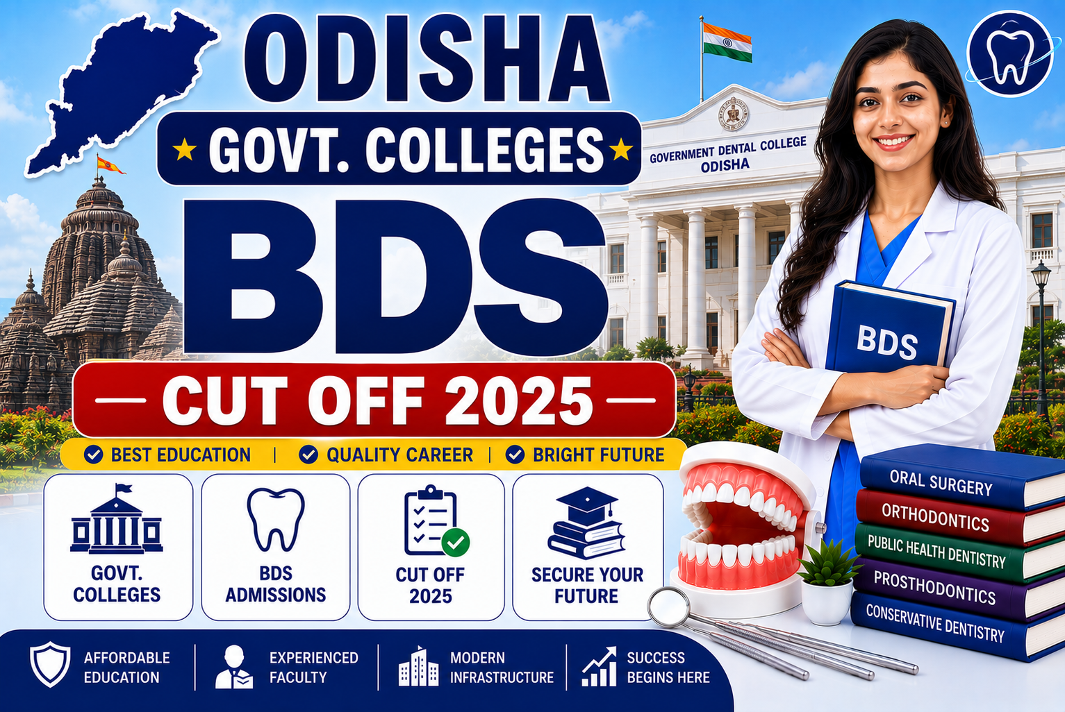 Odisha Govt. Colleges BDS Cut Off 2025